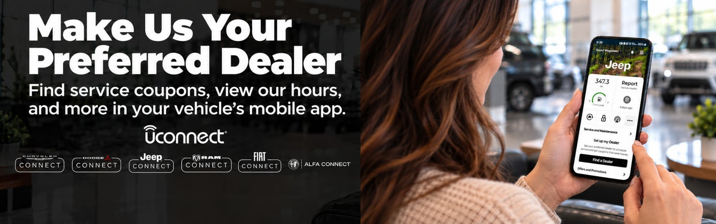 uconnect® make us your preferred dealer | Armory Chrysler Dodge Jeep Ram Fiat of Albany in Albany NY
