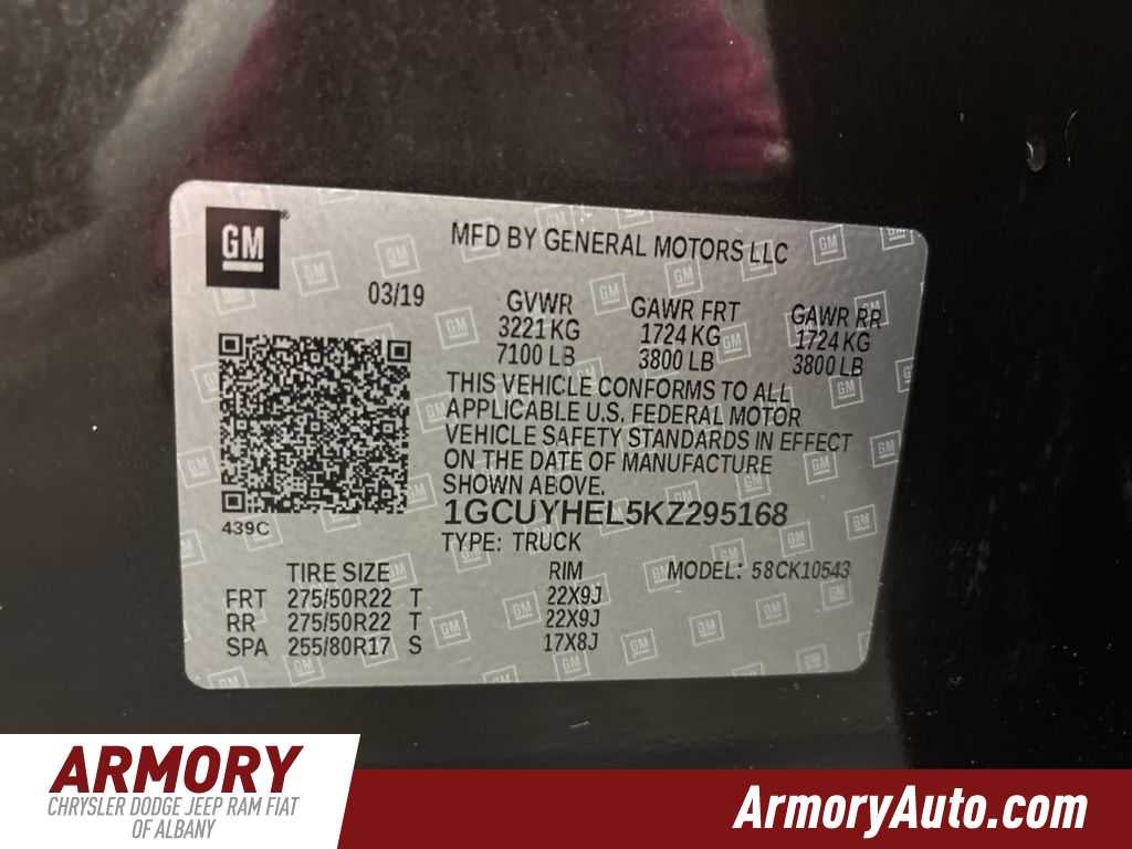 2019 Chevrolet Silverado 1500 High Country