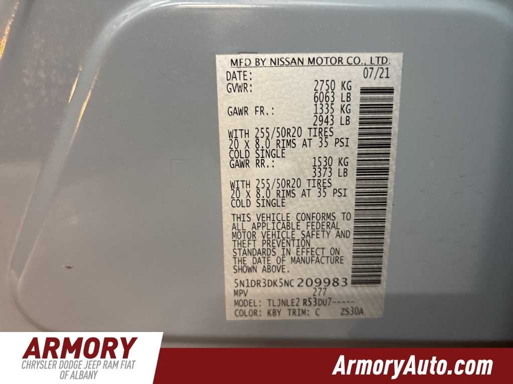 2022 Nissan Pathfinder Platinum