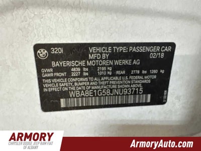 2018 BMW 320i 320i