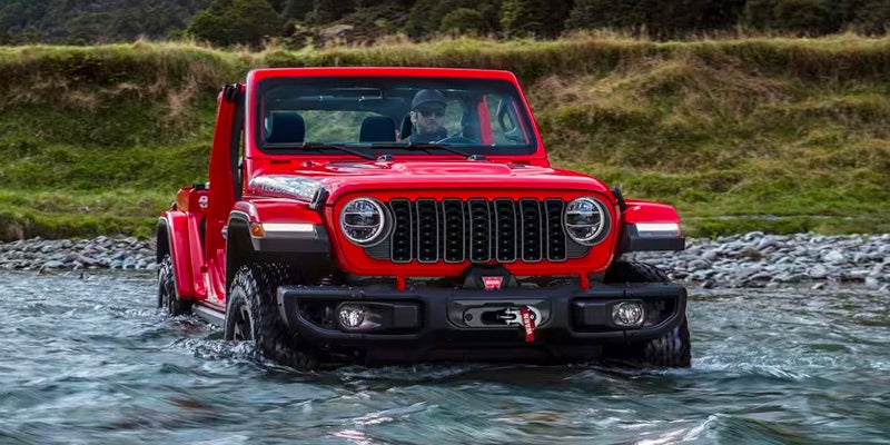 2024 jeep gladiator in creek