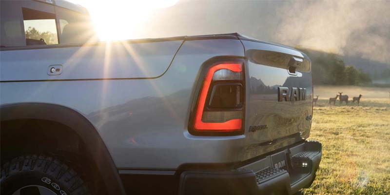 back of 2023 gray ram
