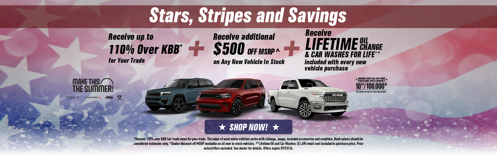 Stars, Stripes and Savings